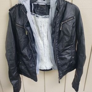 Black Faux Leather Jacket